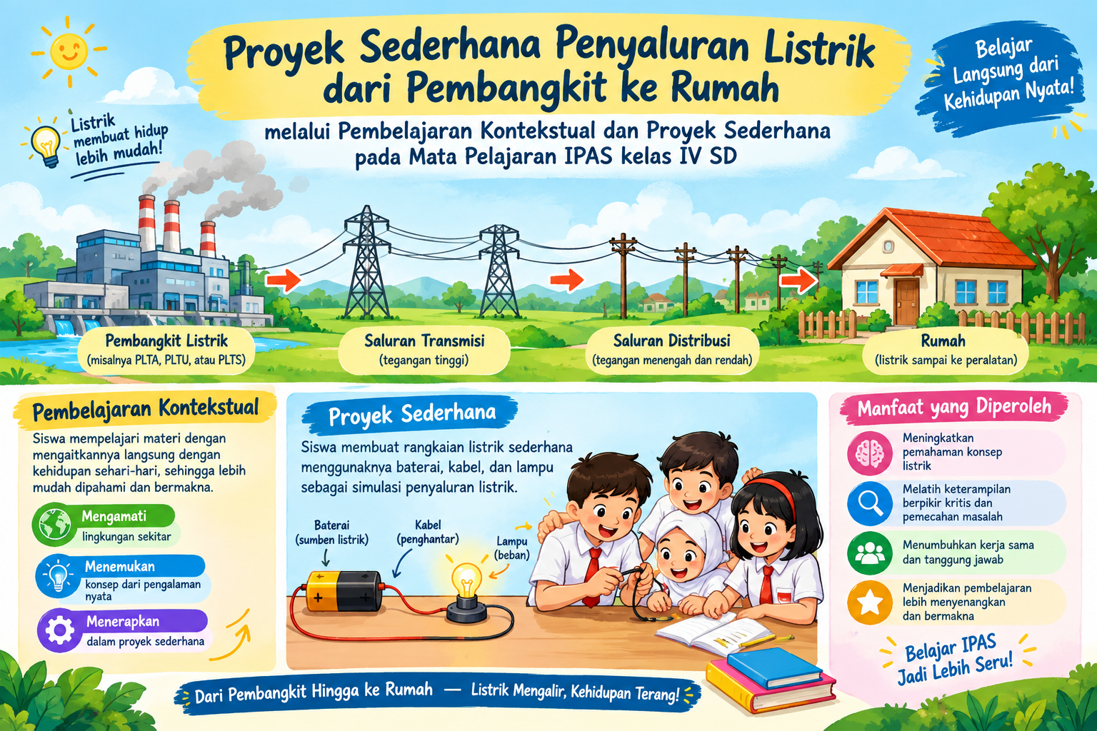 enyaluran Listrik dari Pembangkit ke Rumah